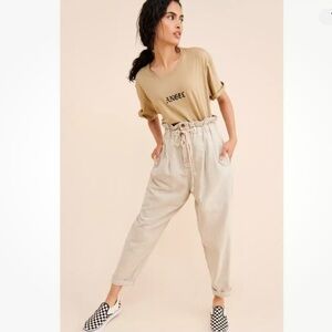 Free People | Margate Paperbag Plated Trousers Pants